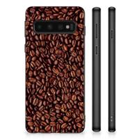 Samsung Galaxy S10 Silicone Case Koffiebonen - thumbnail