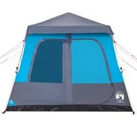 Koepeltent 8-persoons snelontgrendeling blauw - thumbnail