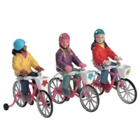 Lemax bike ride s/3 kerstdorp figuur type 3 2017 - thumbnail