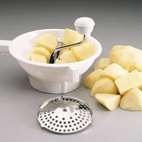 Metaltex Passeerzeef 24 cm + 3 Roestvrije Roosters Wit/RVS - thumbnail