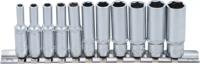 BGS technic Hexagon Socket Set, Deep 1/4" AF 4 - 13 mm 11 Pcs. - thumbnail