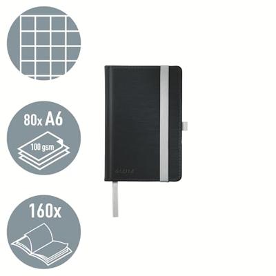 Leitz 44911094 Notitieboek Geruit Satijn-zwart Aantal paginas: 80 DIN A6 Leitz 44911094 Notitieboek Geruit Satijn-zwart Aantal paginas: 80 DIN A6