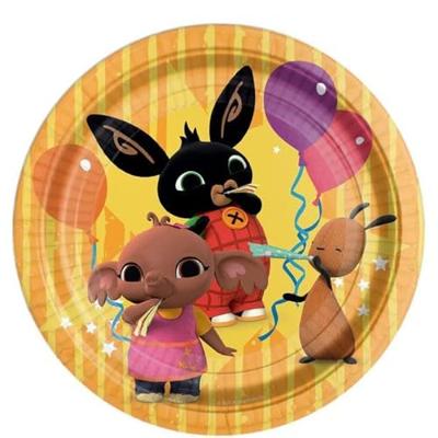 Feestbordjes Bing Geel (8st)