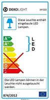 Deko Light FLY I FLY I Wandopbouwarmatuur LED vast ingebouwd Energielabel: G (A - G) 4 W Wit - thumbnail