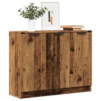 Dressoir 90,5x30x70 cm bewerkt hout oud houtkleurig - thumbnail