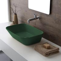 Waskom By Goof Mees Design Opbouw Wastafel Rechthoek 60x42 cm Mat Groen - thumbnail