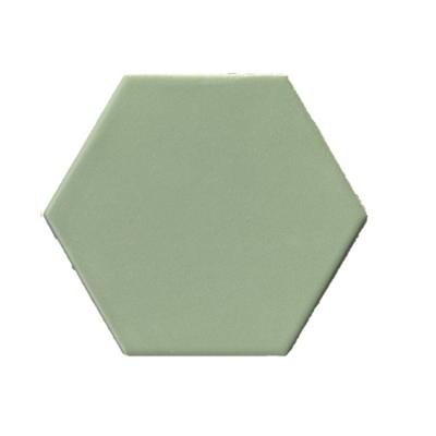 Terre D'Azur Hexagonale vloertegel licht groen 15x17cm hexagon F43 Terre D'Azur Hexagonale vloertegel licht groen 15x17cm hexagon F43