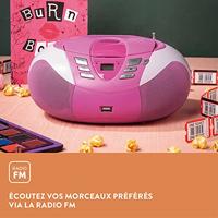 Lenco SCD37 Draagbare Radio/CD-Speler Roze - thumbnail