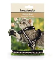 Nylon kittentuigje Hearts - Zwart - thumbnail