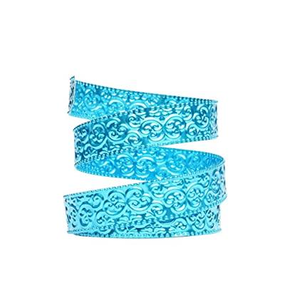 Vaessen Creative • aluminiumdraad triangle embossed 2.8mmx5m turquoise