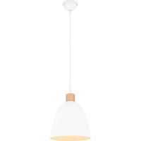 LED Hanglamp Mat Wit - E27 Fitting - Aluminium - 40W Max - thumbnail