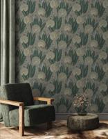 Dutch Wallcoverings Asperia - Asperia - Donkerblauw/Groen - thumbnail