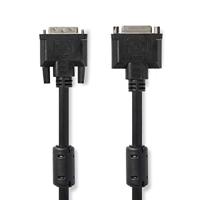 DVI-Kabel - DVI-I 24+5-Pin Male - DVI-I 24+5-Pins Female - 2560x1600 - Vernikkeld - 2.00 m - Recht - PVC - Zwart - Polybag - thumbnail