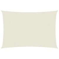 VidaXL Zonnescherm rechthoekig 2,5x4,5 m oxford stof crèmekleurig - thumbnail