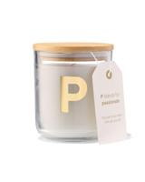 HEMA Kaars in glas Ø8x10cm letter P - thumbnail