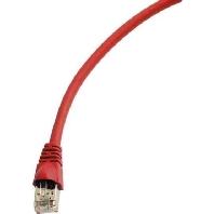 Telegärtner 100008030 RJ45 Netwerkkabel, patchkabel CAT 6A S/FTP 0.25 m Rood Vlambestendig, Snagless, Pair afscherming, Afgeschermd (dubbel), Halogeenvrij, UL - thumbnail