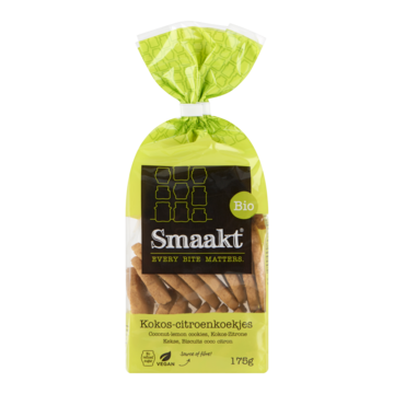 Smaakt Bio KokosCitroenkoekjes 175 g bij Jumbo
