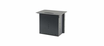 Kramer Tabel Mount Modulaire Multi-Connection Oplossing - Handmatig Intrekbare Deksel - ZILVER -