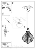 Sollux Hanglamp Aprilla Ø 43 cm hout - thumbnail