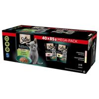 SHEBA Kitten Selectie van Smaken in saus - nat kattenvoer - 40x85 g - thumbnail