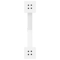 Eettafelpoten 2 st X-vormig 57x(72-73) cm staal wit - thumbnail