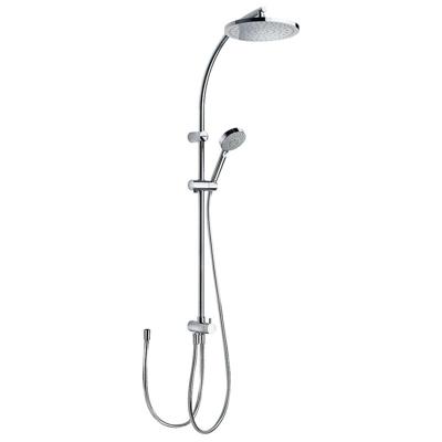Tres Selection glijstang set met regendouche 103 cm rond chroom