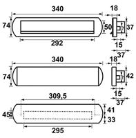 AXA AXA Curve Plus briefplaat met tochtklep en schacht deurdikte tot 72mm. - aluminium naturel - thumbnail