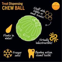 STARMARK VOERBAL TREAT DISPENSING CHEW BALL - thumbnail