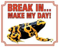 Gifkikker Waakbord - Break in make my day - thumbnail