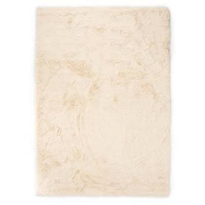 Tapeso Zacht hoogpolig vloerkleed - Comfy plus - crème - 160x230 cm