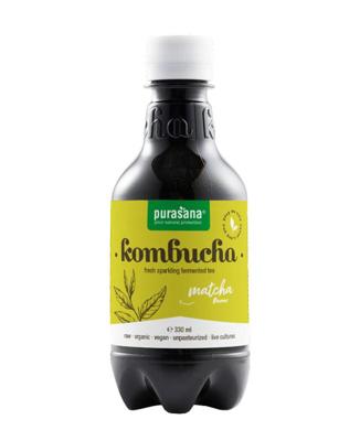 Purasana Kombucha Fresh Sparkling Fermented Tea Matcha Flavour Purasana Kombucha Fresh Sparkling Fermented Tea Matcha Flavour