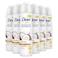 Dove Nourishing Secrets Coco & Jasmine anti-transpirant deodorant spray - 6 x 150 ml - voordeelverpakking - thumbnail