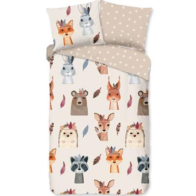 Good Morning Kinderdekbedovertrek "dieren" - Multi - (140x200/220 cm) - Katoen