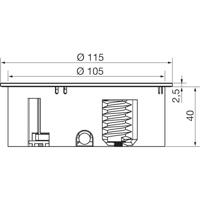 Bachmann 931031 Stekkerdoos RVS 1 stuk(s) - thumbnail