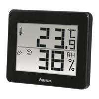 Hama thermo-/hygrometer th-130 zwart - thumbnail