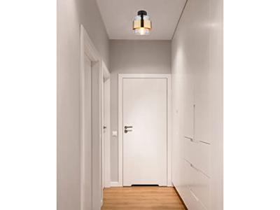 Globo PlafondlampMilley zwart met goud - 15560D