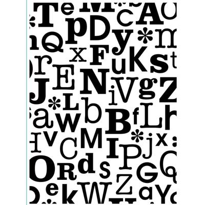 Vaessen Creative • embossing folder abcs