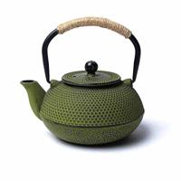 Japanse Stijl Tetsubin Groene Gietijzeren Theepot (600 ml) - thumbnail