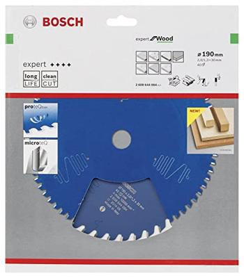 Bosch Accessoires Cirkelzaagblad expert for Wood 190x30x2/1.3x40 T - 2608644084