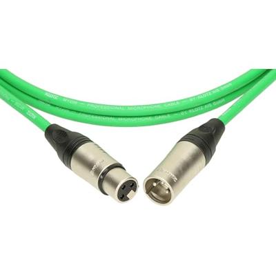 Klotz M1 K GN microfoonkabel 3p XLR F/M groen 2 meter