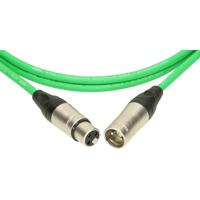 Klotz M1 K GN microfoonkabel 3p XLR F/M groen 3 meter - thumbnail