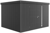 Biohort Neo 3D metalen tuinhuis donkergrijs 348x292 cm met dubbele deur- Plat dak- Metaal- Biohort - thumbnail