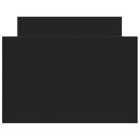 Bedframe met hoofd- en voeteneinde zwart 90x200 cm - thumbnail