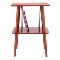 Crosley Manchester tafeltje paprika voor platenspeler en platen 50 albums - thumbnail