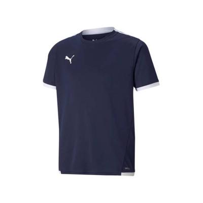 PUMA teamLIGA Voetbalshirt Kids Donkerblauw Wit PUMA teamLIGA Voetbalshirt Kids Donkerblauw Wit