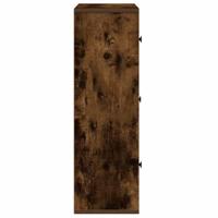 Boekenkast 60x24x76,5 cm bewerkt hout gerookt eikenkleurig - thumbnail