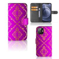 Wallet Case iPhone 12 | 12 Pro (6.1") Barok Roze - thumbnail