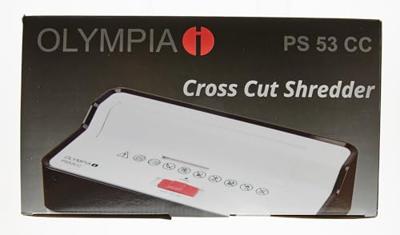 Olympia PS 53 CC Papierversnipperaar Cross cut 4 x 40 mm 13 l Aantal bladen (max.): 6 vellen
