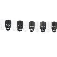 Papieren Slinger Schedels Zwart/Wit (6m) - thumbnail