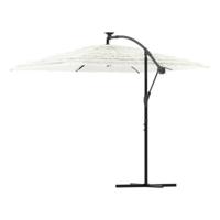 Parasol met stalen paal 246x246x230 cm wit - thumbnail